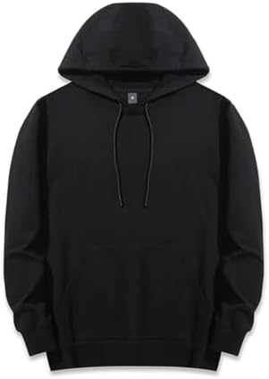 Russell Mens Authentic Hooded Sweatshirt / Hoodie (L) (Black) at